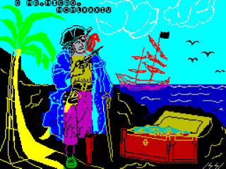 Treasure Island title screen for ZX Spectrum
